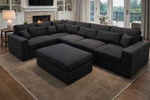 Luxury ruby corner - sofa, |