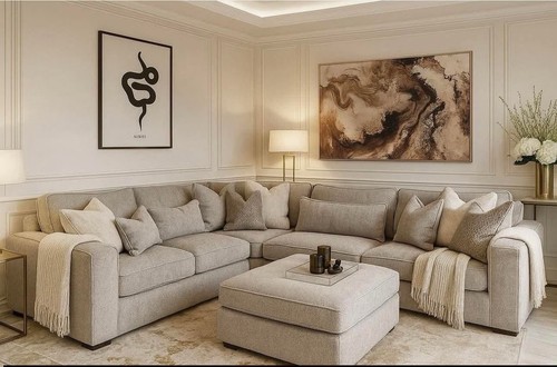 Luxury ruby corner sofa - corner,