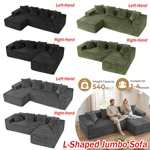 Shaped corner sofa - l-shaped, with