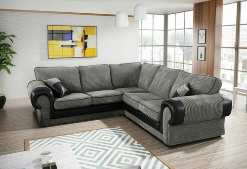 Kingsize corner sofa - sofa, fabric