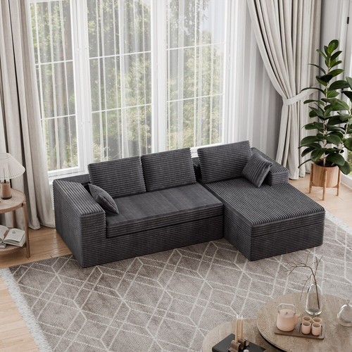 Gray boneless cloud couch - boneless,