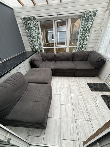 Corner sofa large with - sofa,